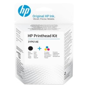 HP 3YP61AE Kit de têtes d'impression GT NoirTrois couleurs, Noir, Cyan, Magenta, Jaune, Encre à pigments, Encre à colorant, 2 pièce
