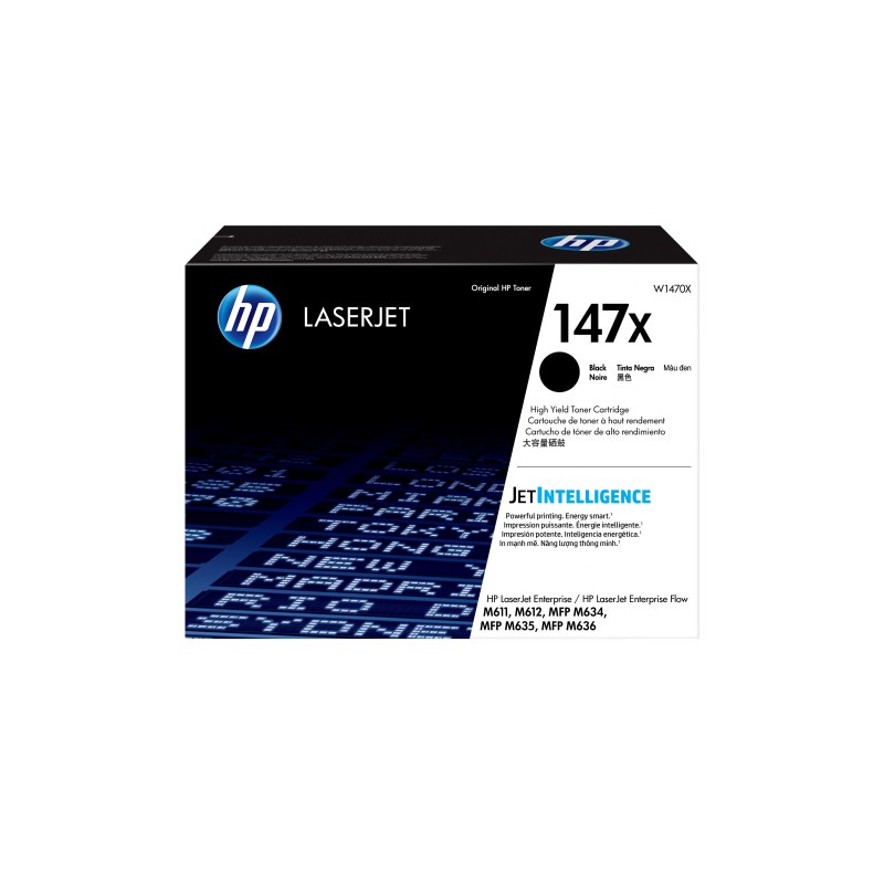 HP LaserJet Toner noir grande capacité authentique 147X, 25200 pages, Noir, 1 pièce
