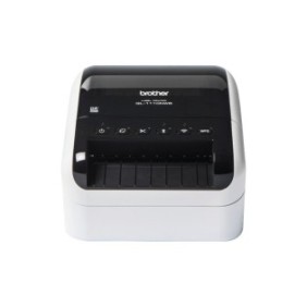 Brother QL-1110NWBc - Imprimante d'étiquettes de code-barres et d'expédition sans fil, DK, Thermique directe, 300 x 300 DPI, 110 mmsec, Avec fil &sans fil, Noir, Blanc