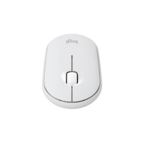 Logitech Pebble 2 M350s, Ambidextre, Optique, RF sans fil + Bluetooth, 4000 DPI, Blanc