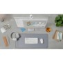 Logitech Pebble 2 M350s, Ambidextre, Optique, RF sans fil + Bluetooth, 4000 DPI, Blanc