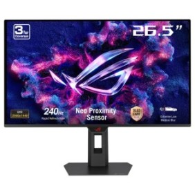 ASUS ROG Strix OLED XG27AQDMES, 67,3 cm 26.5", 2560 x 1440 pixels, Quad HD, QD-OLED, 0,3 ms, Noir