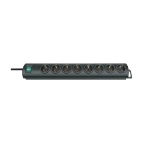 Brennenstuhl Primera-Line, 8 sortie CA, Noir, 2 m, 290 mm, 135 mm, 180 mm