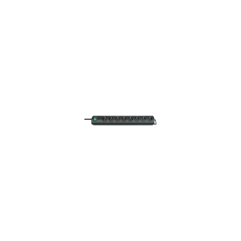Brennenstuhl Primera-Line, 8 sortie CA, Noir, 2 m, 290 mm, 135 mm, 180 mm