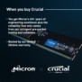 Crucial CT8G56C46U5, 8 Go, 1 x 8 Go, DDR5, 5600 MHz, 288-pin DIMM