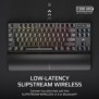 Corsair K70 CORE, Sans fil, FR sans fil +USB, Clavier mécanique, QWERTY, LED RGB, Noir