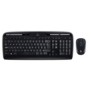 Logitech MK330, Taille réelle 100 %, Sans fil, USB, QWERTY, Noir, Souris incluse
