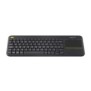 Logitech K400 Plus, Mini, Sans fil, RF sans fil, QWERTY, Noir