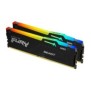 Kingston FURY Beast 16GB 6000MTs DDR5 CL30 DIMM Kits de 2 RGB EXPO, 16 Go, 2 x 8 Go, DDR5, 288-pin DIMM, Noir