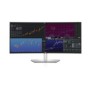 Dell UltraSharp U3824DW, 95,2 cm 37.5", 3840 x 1600 pixels, Wide Quad HD+, LCD, 8 ms, Noir, Argent