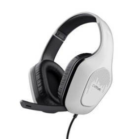 Trust GXT 415PS ZIROX, Avec fil, Gaming, 20 - 20000 Hz, 242 g, Casque, Noir, Blanc
