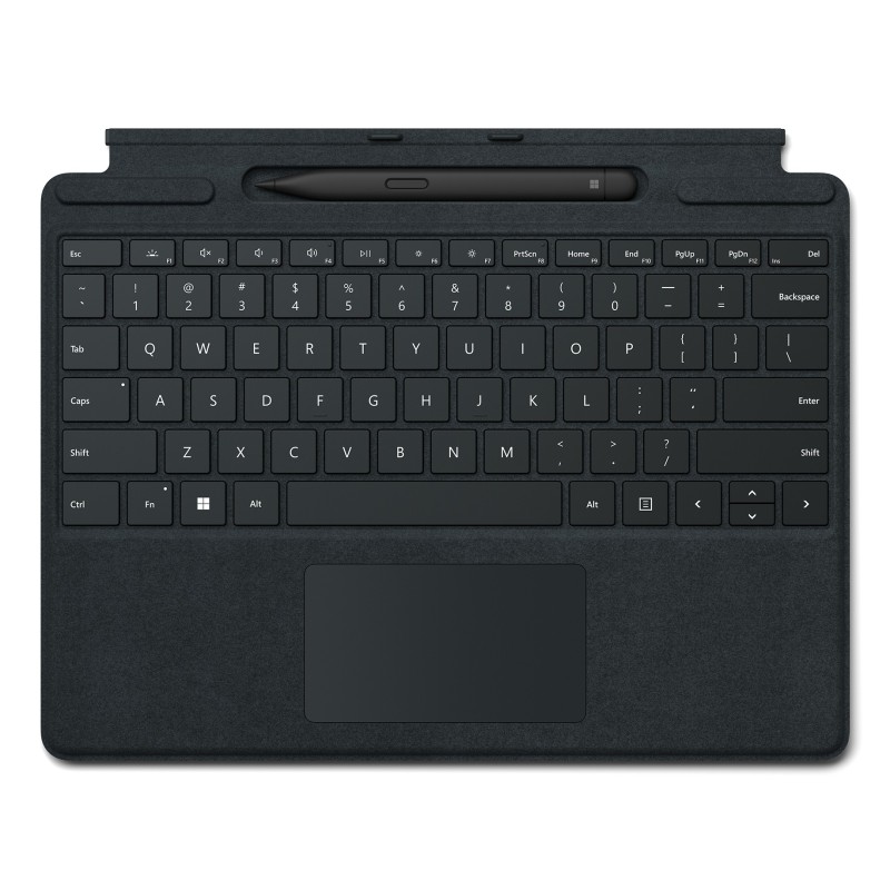 Microsoft Surface Pro Signature Keyboard w Slim Pen 2, Suisse, Pavé tactile, Microsoft, Surface Pro 10 Surface Pro 9 Surface Pro 8 Surface Pro X, Noir, Black