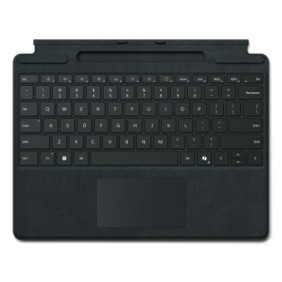 Microsoft Surface Pro Keyboard with pen storage for Business, QWERTZ, Luxembourgeois, Pavé tactile, Microsoft, Surface Pro 10 for Business Surface Pro 9 for Business Surface Pro 8 for Business Surface Pro X..., Noir