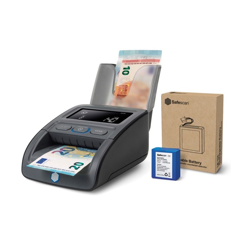 Safescan 155-S Komplett, Multi-devises, Infrarouge , encre, Magnétique, Metallic thread, Size, Thickness, Watermark, Noir, LCD, CE, WEEE, RoHS, REACH, Secteur