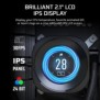 Corsair Nautilus 360 RS, Refroidisseur de liquide tout-en-un, 12 cm, 420 trmin, 2100 trmin, Noir
