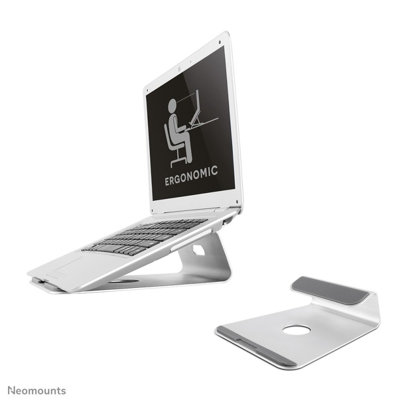Neomounts NSLS025 Support pour ordinateur portable 10-17" - universel, Supports de Laptop, Argent, Aluminium, 25,4 cm 10", 43,2 cm 17", 5 kg