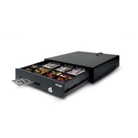 Safescan 132-0448, Tiroirs-caisse manuels et automatiques, Plastique, Acier, Noir, 12 -24 V