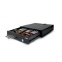 Safescan 132-0448, Tiroirs-caisse manuels et automatiques, Plastique, Acier, Noir, 12 -24 V