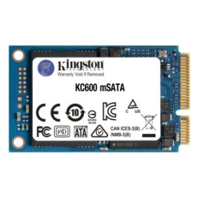 Kingston SSD KC600 SATA3 mSATA de 256 Go, 256 Go, mSATA, 550 Mos, 6 Gbits