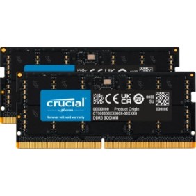 Crucial CT2K32G48C40S5, 64 Go, 2 x 32 Go, DDR5, 4800 MHz, 262-pin SO-DIMM