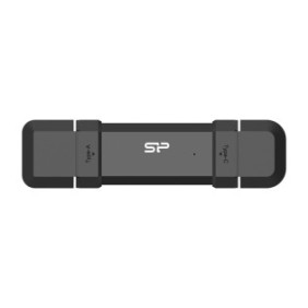 Silicon Power DS72, 250 Go, USB Type-A USB Type-C, 3.2 Gen 2 3.1 Gen 2, 1050 Mos, Casquette, Noir