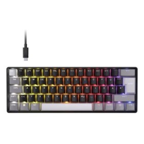 Corsair CLIPPER PRO MINI 60 Hall Effect, 60%, Avec fil, USB, Interrupteur à clé magnétique, QWERTZ, Noir