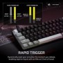 Corsair CLIPPER PRO MINI 60 Hall Effect, 60%, Avec fil, USB, Interrupteur à clé magnétique, QWERTZ, Noir
