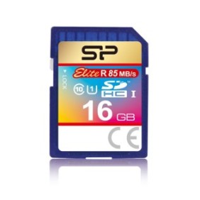 Silicon Power Elite UHS-I, 16GB, 16 Go, SDHC, Classe 10, 40 Mos, 25 Mos, Bleu