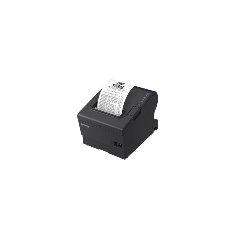 Epson TM-T88VII : USB, Ethernet, Serial, PS, Black, Thermique, Imprimantes POS, 180 x 180 DPI, 500 mmsec, 1,41 x 3,39 mm, Texte, Graphique, Code barres, Code barres 2D