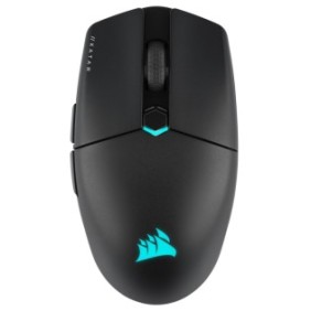 Corsair KATAR ELITE Wireless, Droitier, Optique, RF Wireless + Bluetooth + USB Type-A, 26000 DPI, Noir