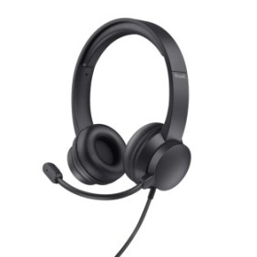 Trust Ayda, Avec fil, AppelsMusique, 20 - 20000 Hz, 155 g, Casque, Noir