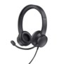 Trust HS-201, Avec fil, BureauCentre d'appels, 147 g, Casque, Noir