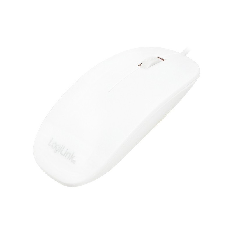 LogiLink ID0062, Optique, USB Type-A, 1000 DPI, Blanc