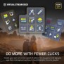 Corsair NIGHTSWORD v2, Droitier, Optique, RF Wireless + Bluetooth + USB Type-C, 33000 DPI, Noir