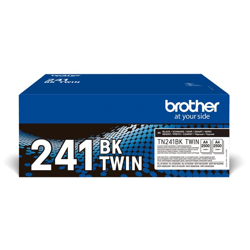 Brother TN-241BKTWIN, 2500 pages, Noir, 2 pièce