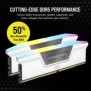Corsair Vengeance RGB CMH32GX5M2B6000Z30W, 32 Go, 2 x 16 Go, DDR5, 6000 MHz, 288-pin DIMM