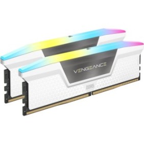 Corsair Vengeance RGB CMH64GX5M2B6000C30W, 64 Go, 2 x 32 Go, DDR5, 6000 MHz, 288-pin DIMM