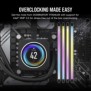 Corsair Dominator Titanium CMP64GX5M2B6400C32W, 64 Go, 2 x 32 Go, DDR5, 6400 MHz, 288-pin DIMM