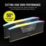 Corsair Vengeance RGB CMH32GX5M2B6000C38, 32 Go, 2 x 16 Go, DDR5, 6000 MHz, 288-pin DIMM