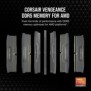 Corsair Vengeance CMK16GX5M2B5200Z40, 16 Go, 2 x 8 Go, DDR5, 5200 MHz, 288-pin DIMM