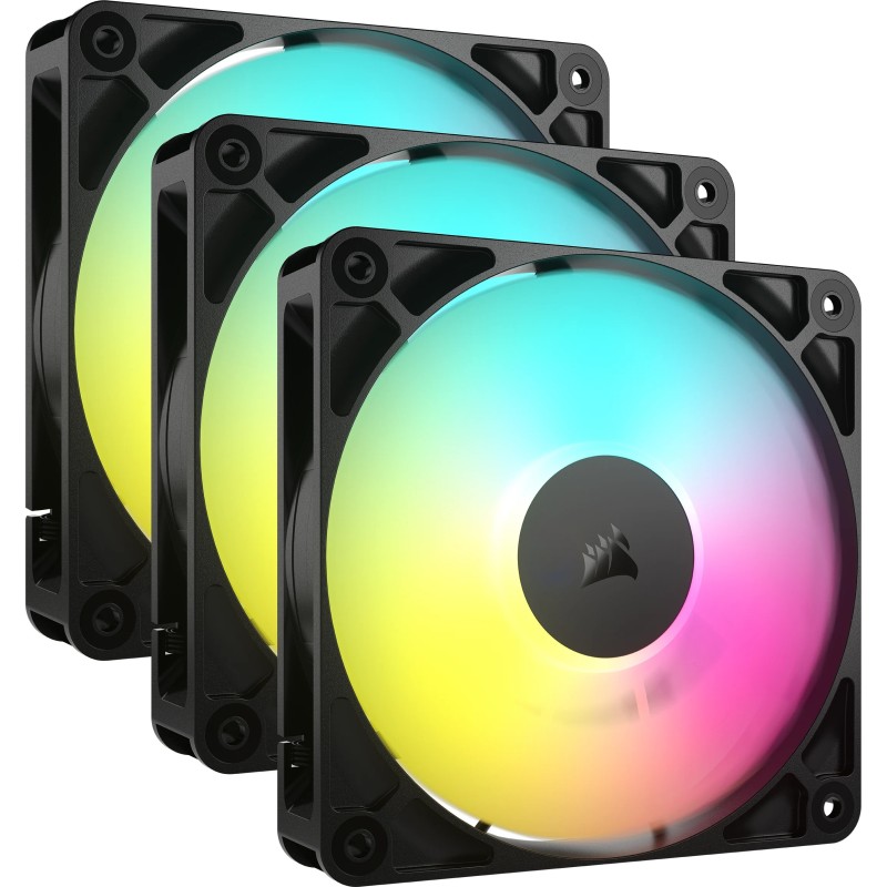 Corsair RS120 ARGB, Ventilateur, 12 cm, 420 trmin, 2100 trmin, Noir