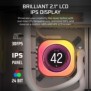 Corsair iCUE LINK TITAN 360 RX LCD, Refroidisseur d'air, 12 cm, 300 trmin, 2100 trmin, Noir