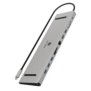 ICY BOX IB-DK2106a-CPD, Avec fil, USB 3.2 Gen 1 3.1 Gen 1 Type-C, 100 W, 3,5 mm, 10,100,1000 Mbits, Anthracite, Noir