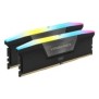 Corsair Vengeance RGB CMH64GX5M2D6000C40, 64 Go, 2 x 32 Go, DDR5, 288-pin DIMM, Noir