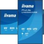Iiyama LH6566UHSB-B1AG, Écran plat de signalisation numérique, 165,1 cm 65", LCD, 3840 x 2160 pixels, Wifi, 247