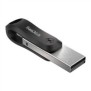 SanDisk 00183588, 128 Go, USB Type-A Lightning, 3.2 Gen 1 3.1 Gen 1, Pivotant, Protection par mot de passe, Noir, Argent