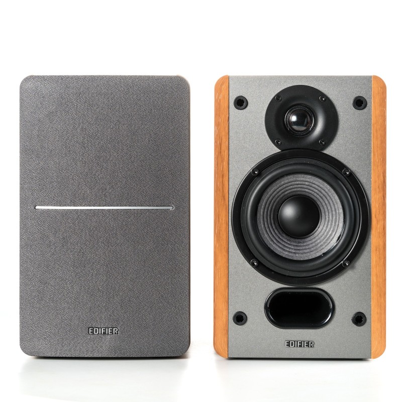 Edifier P12, Avec fil, 20 W, 55 - 20000 Hz, 6 Ohm, Gris, Bois