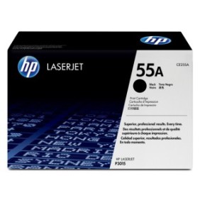 HP 55A toner LaserJet noir authentique, 6000 pages, Noir, 1 pièce