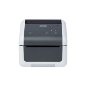 Brother TD-4210D - Imprimante d'étiquettes professionnelle, Thermique directe, 203 x 203 DPI, 203 mmsec, Avec fil, Gris, Blanc