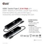 Club 3D CSV-1599, USB 3.2 Gen 1 3.1 Gen 1 Type-C, 100 W, 1.42.3, 10,100,1000 Mbits, Noir, 120 Hz